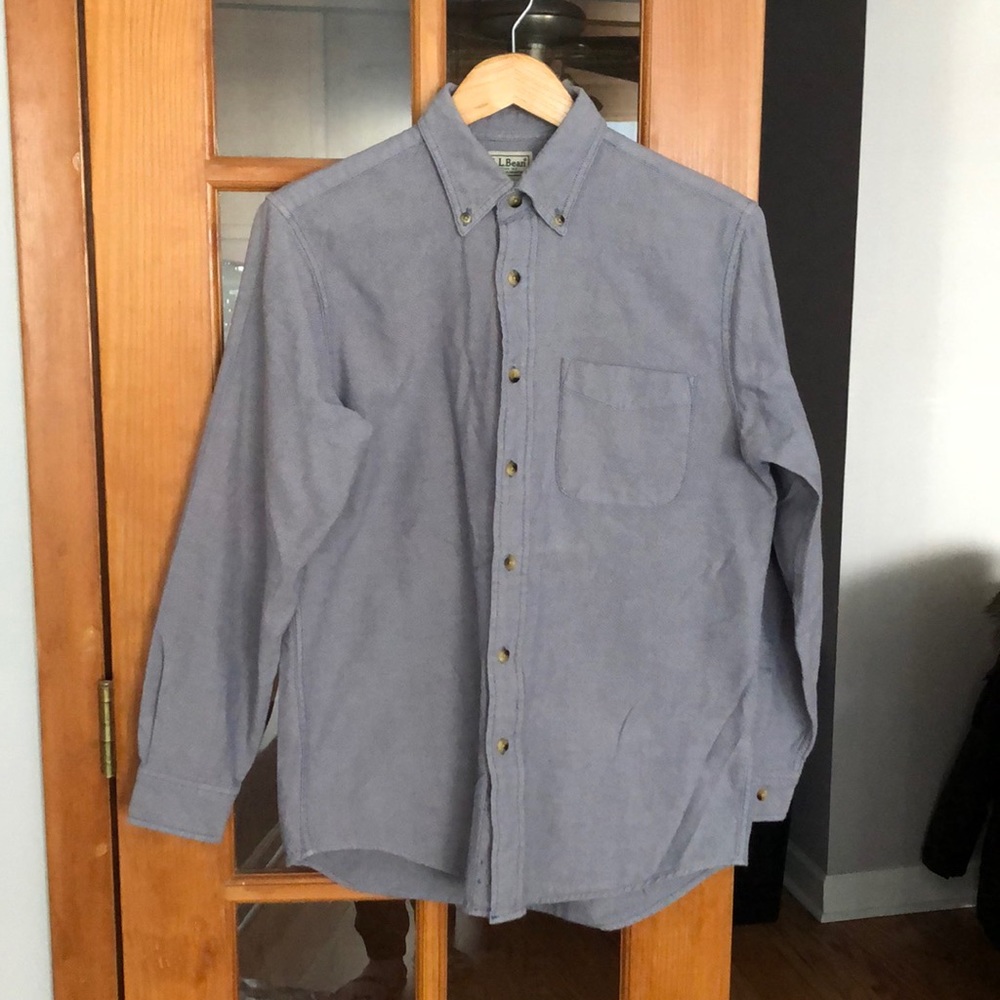 LL Bean thick button up shirt